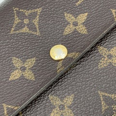 Louis Vuitton Monogram Canvas Long Continental Sarah Geldbörse