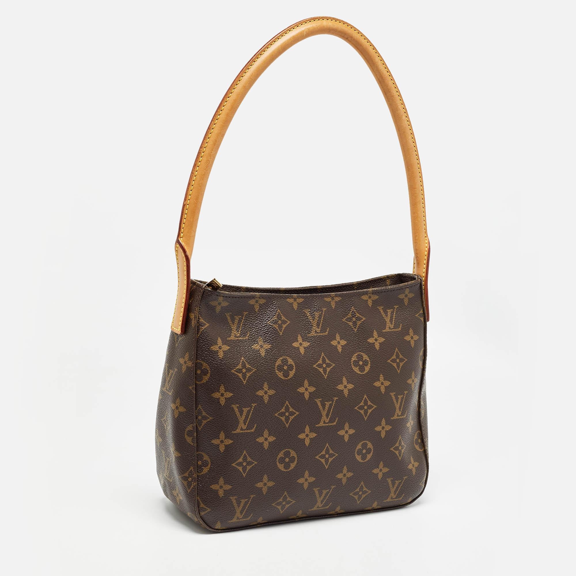 Black Louis Vuitton Monogram Canvas Looping MM Bag