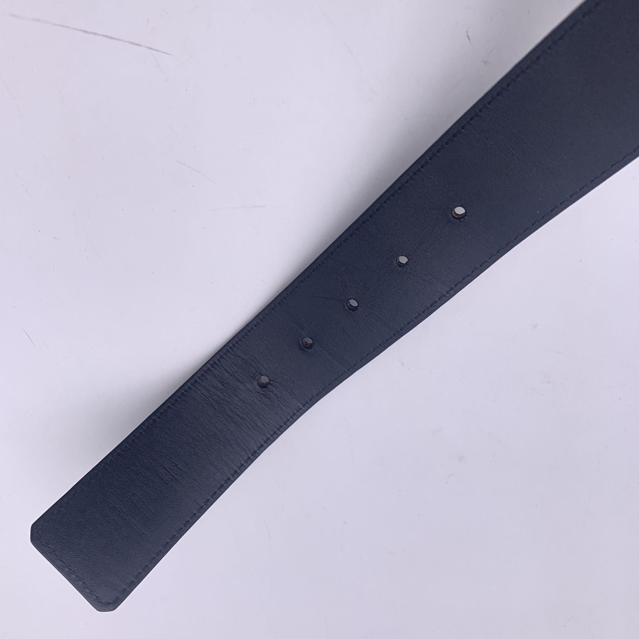 Louis Vuitton Monogram Canvas LV Silver Buckle Reversible Belt 80/32 1