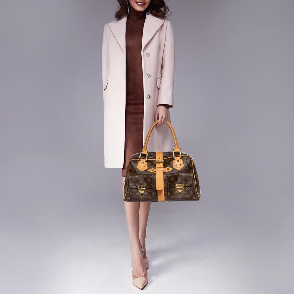 Black Louis Vuitton Monogram Canvas Manhattan GM Bag
