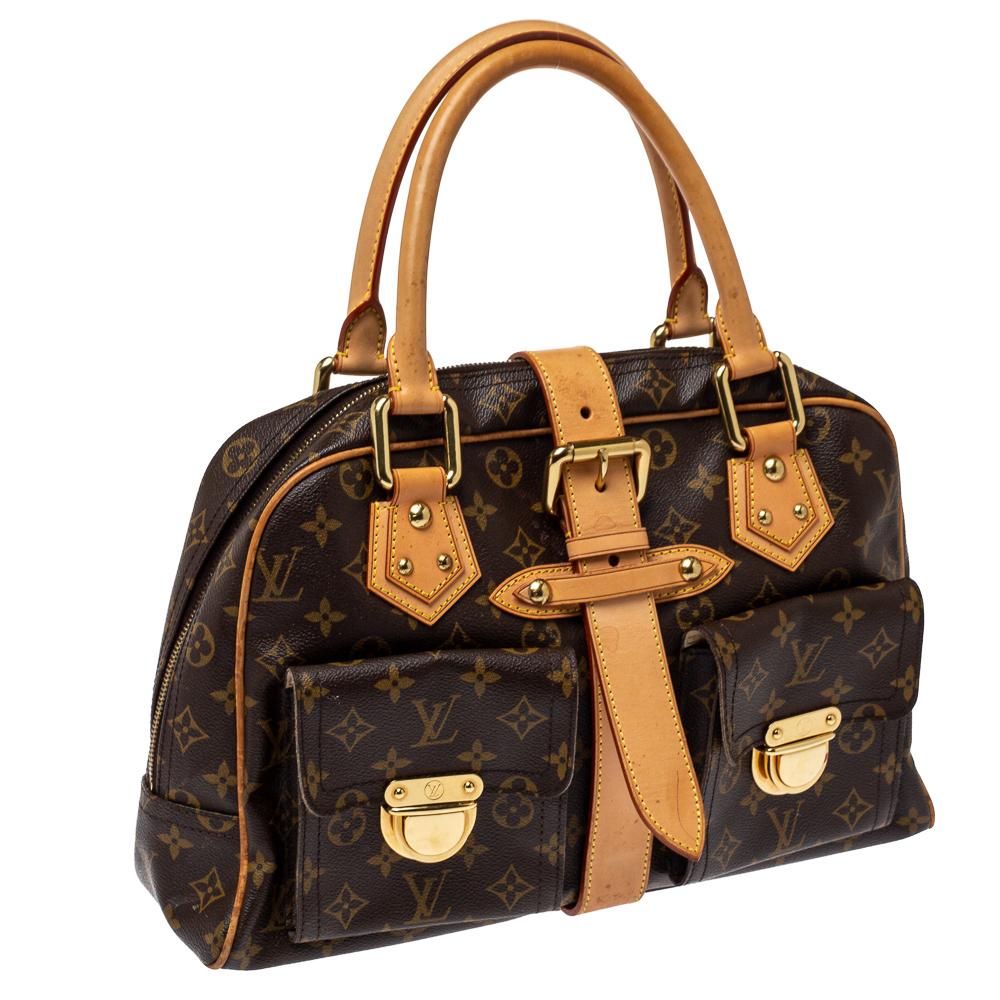 Louis Vuitton Monogram Canvas Manhattan GM Bag In Fair Condition In Dubai, Al Qouz 2