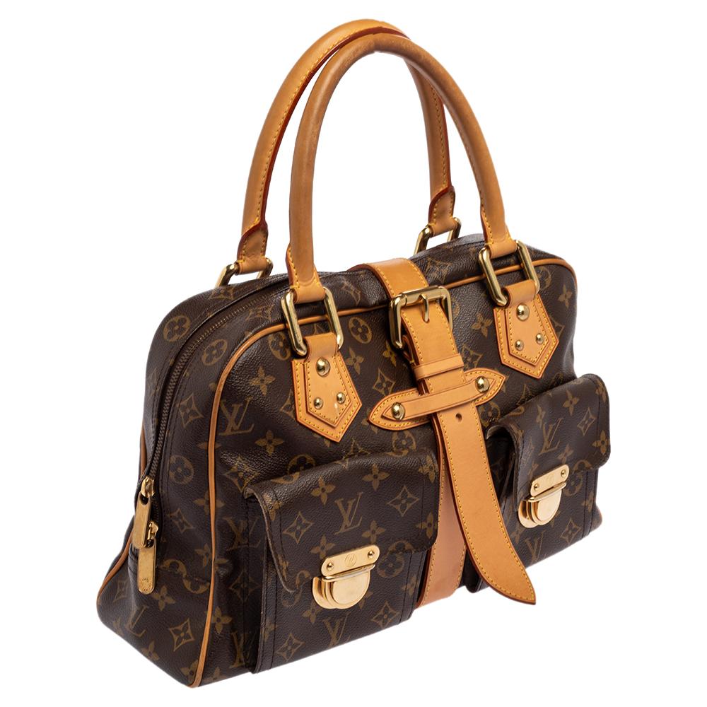 Louis Vuitton Monogram Canvas Manhattan GM Bag In Fair Condition In Dubai, Al Qouz 2