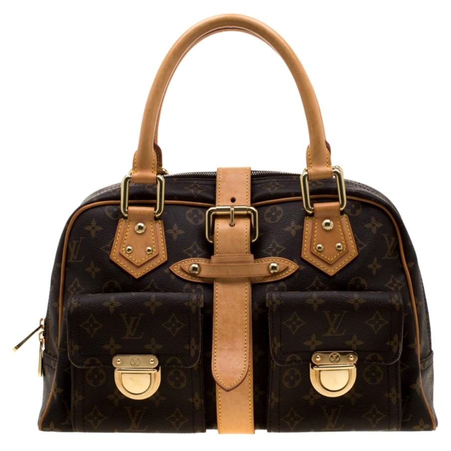 LOUIS VUITTON Monogram Manhattan GM Satchel Bag