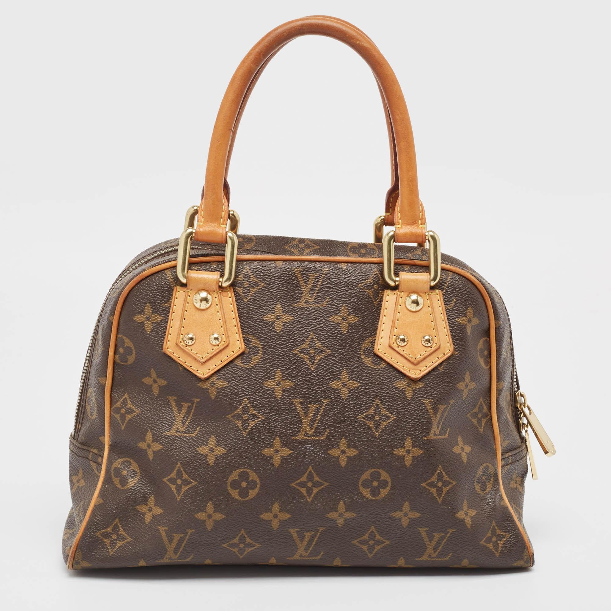 Louis Vuitton Monogram Canvas Manhattan PM Bag In Excellent Condition In Dubai, Al Qouz 2