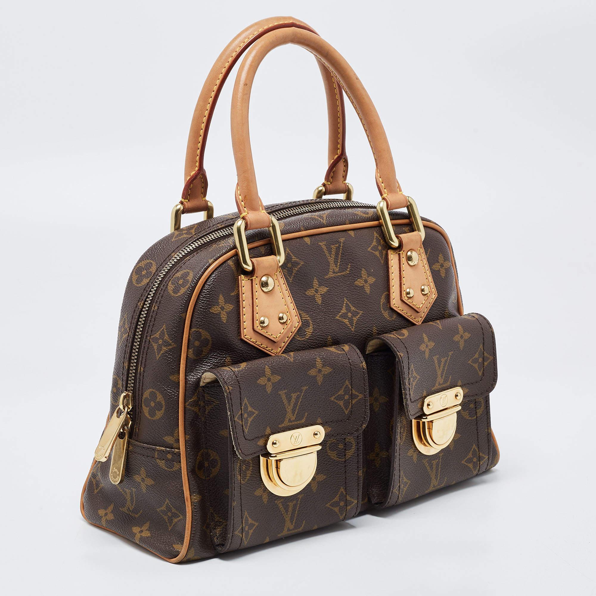 Women's Louis Vuitton Monogram Canvas Manhattan PM Bag