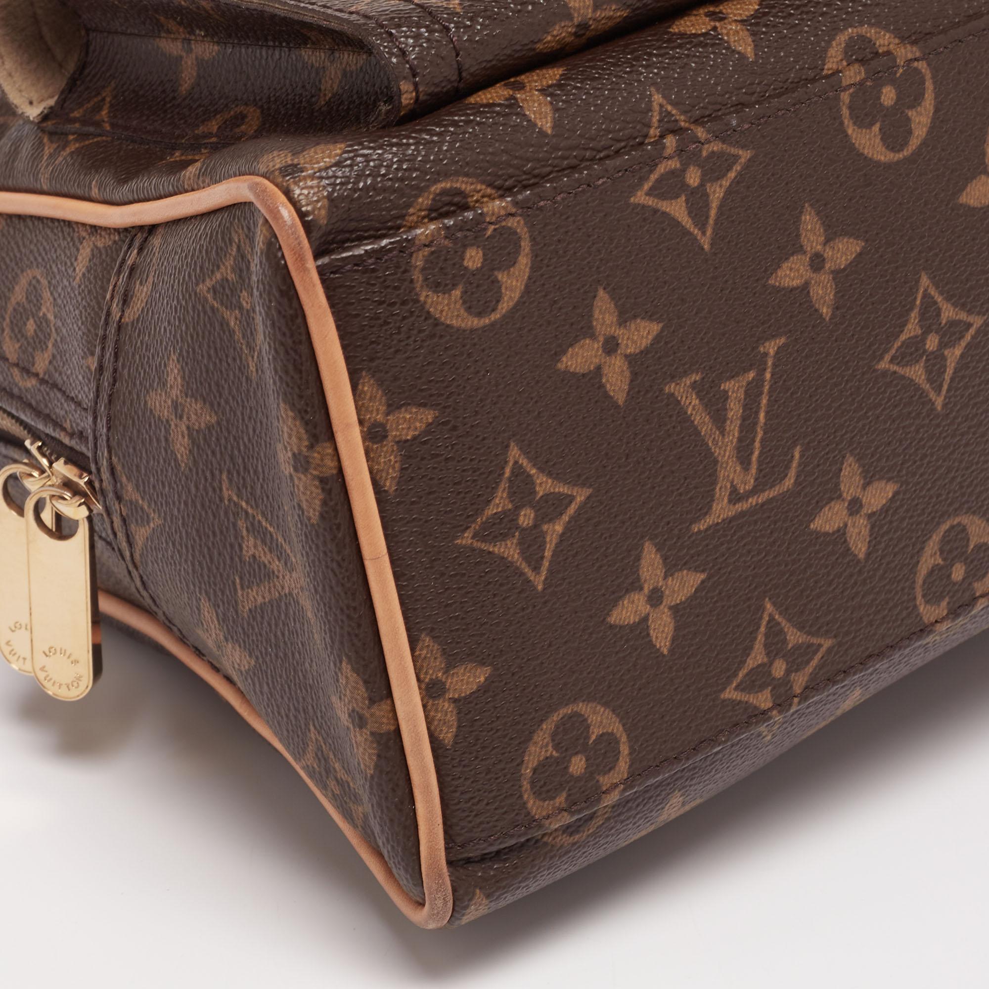 Brown Louis Vuitton Monogram Canvas Manhattan PM Bag
