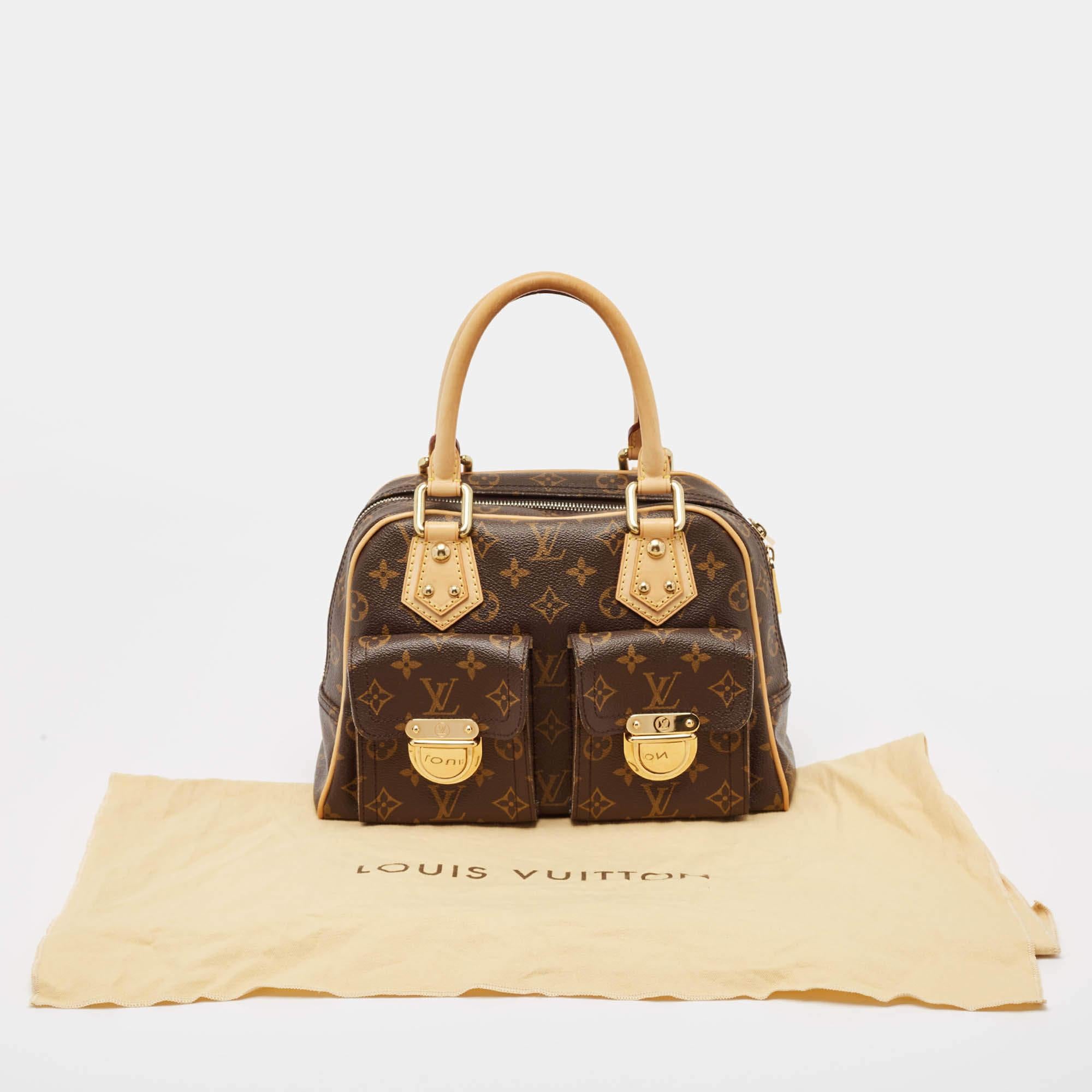 Louis Vuitton Monogram Canvas Manhattan PM Bag 4