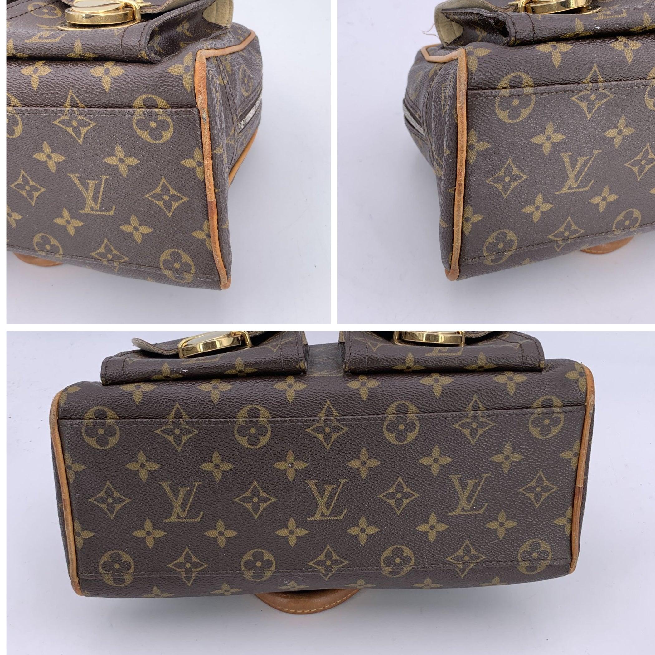 Louis Vuitton Monogram Canvas Manhattan PM Borsa a cartella In condizioni buone in vendita a Rome, Rome