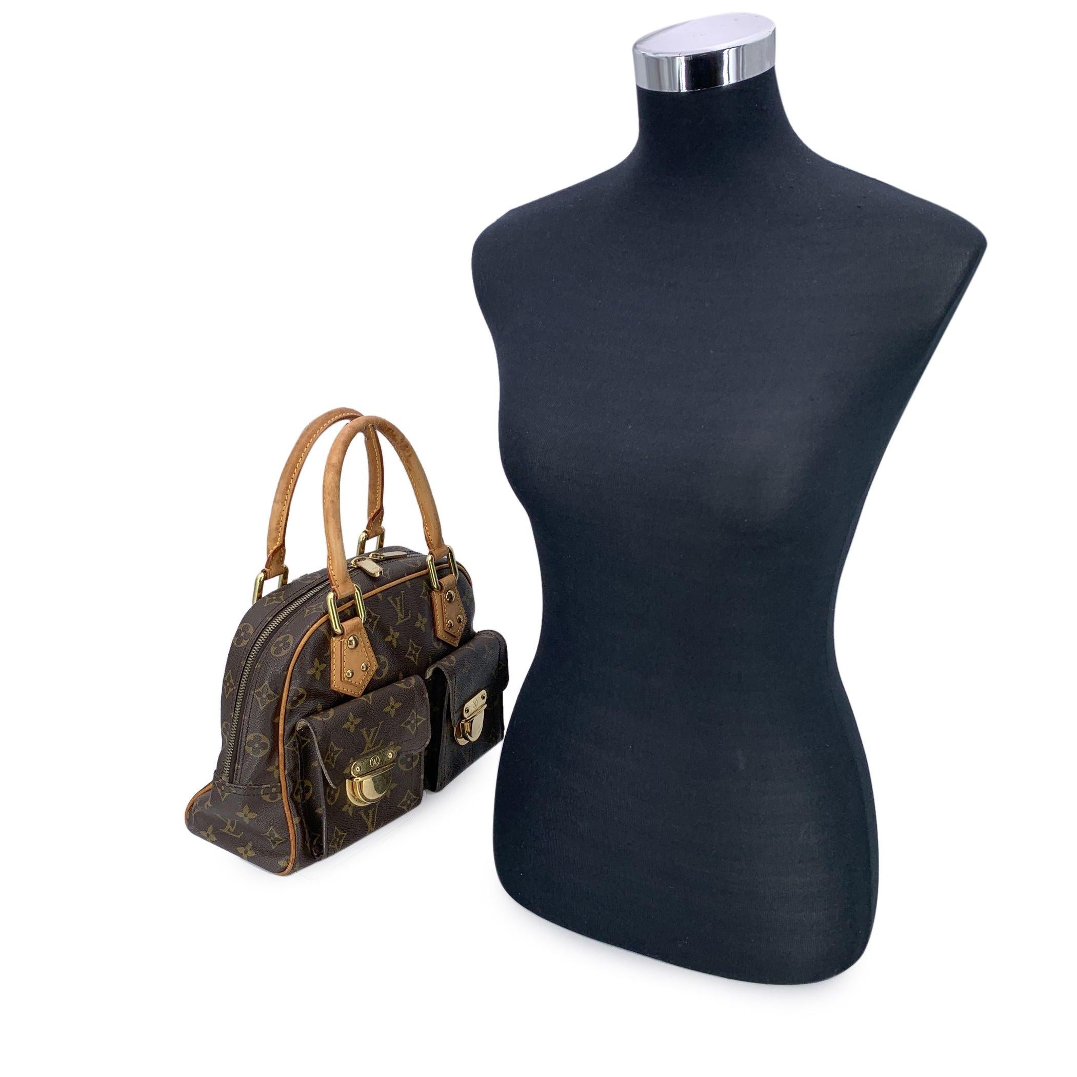 This beautiful Bag will come with a certificate of authenticity provided by third party authenticators. The certificate will be provided at no further cost This Louis Vuitton Manhattan PM Satchel is a stunning example of the brand's craftsmanship