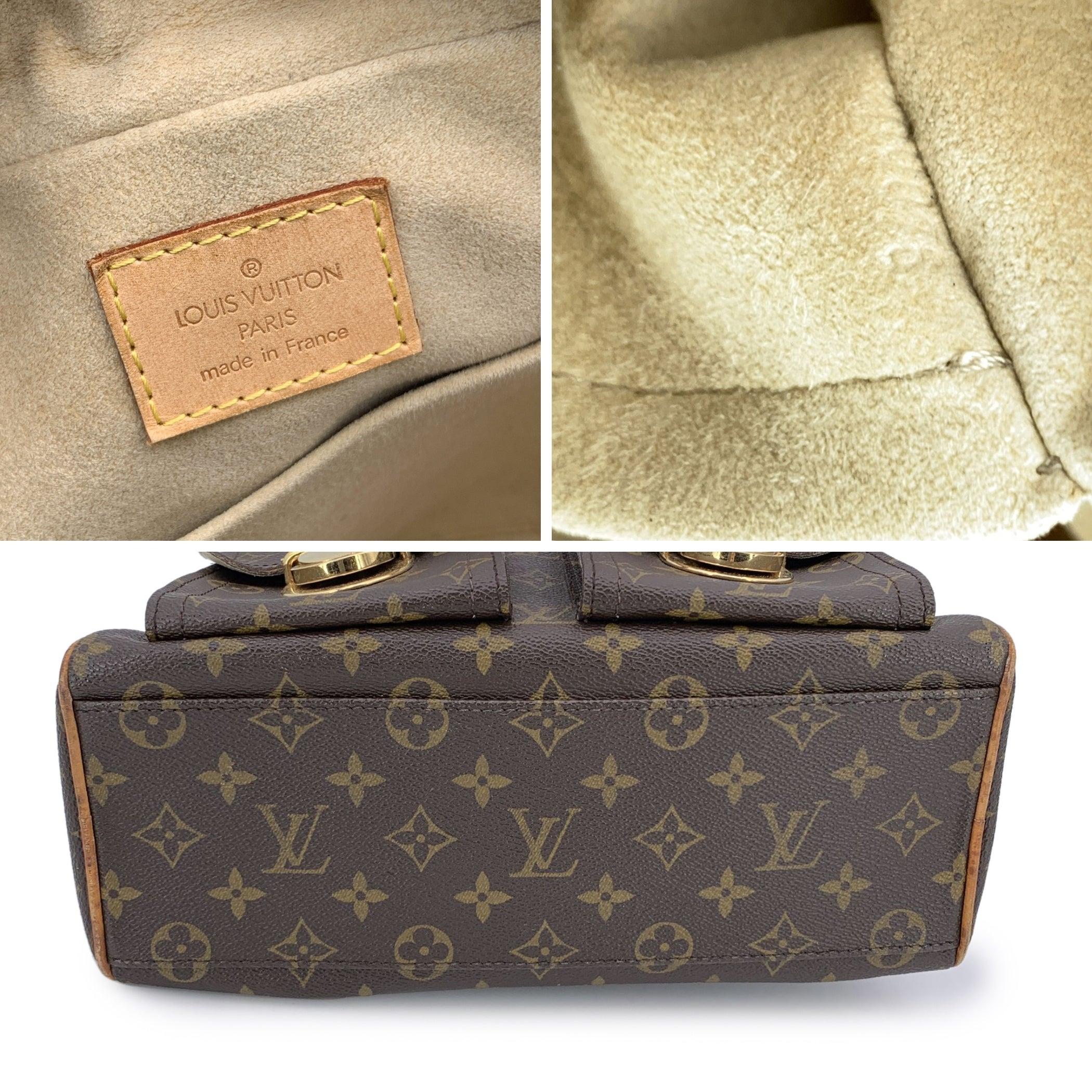 Louis Vuitton Monogram Canvas Manhattan PM Satchel Bag Handbag In Good Condition In Rome, Rome