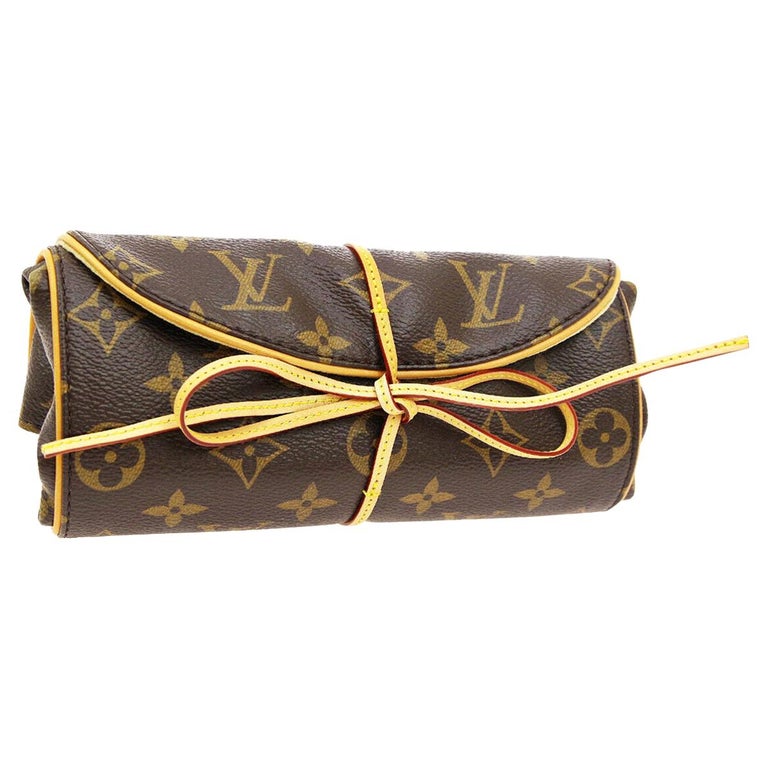 Louis Vuitton Monogram Canvas Men&#39;s Women&#39;s Travel Jewelry Storage Roll For Sale at 1stdibs