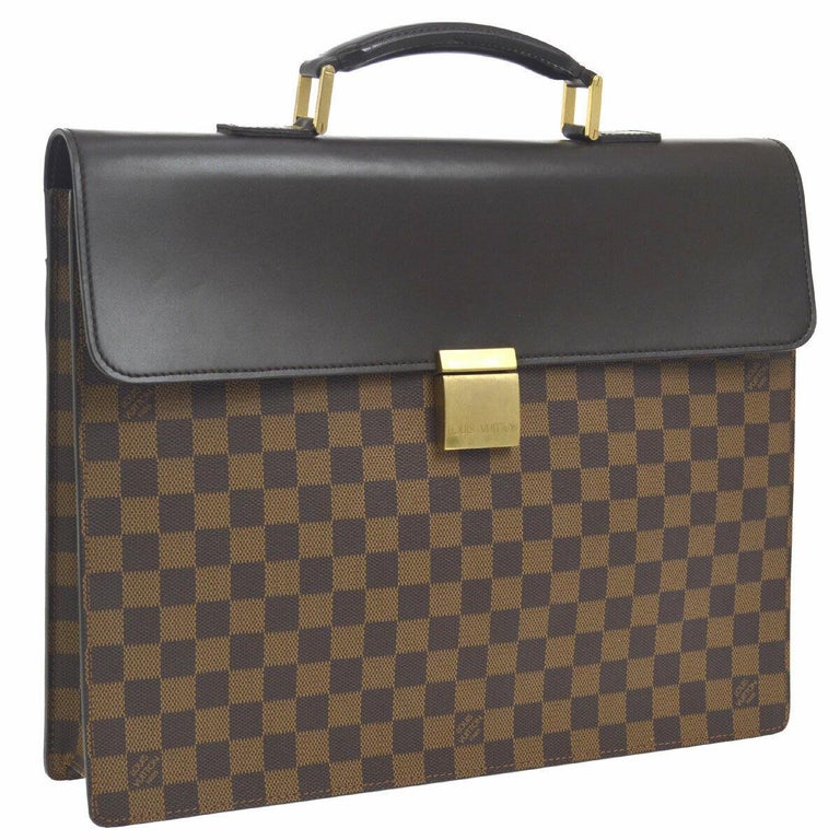 Louis Vuitton Monogram Canvas Men&#39;s Women&#39;s Travel Top Handle Briefcase Bag For Sale at 1stdibs