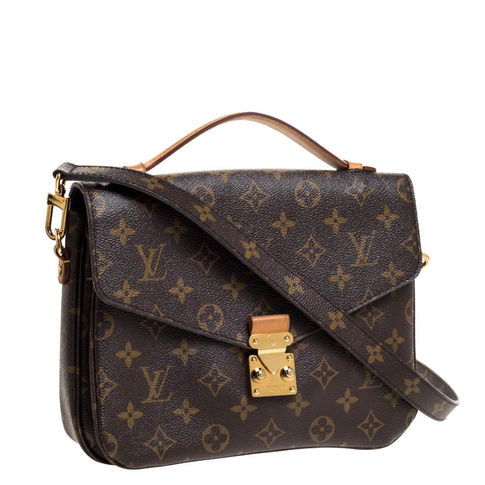 Black Louis Vuitton Monogram Canvas Metis Pochette Bag