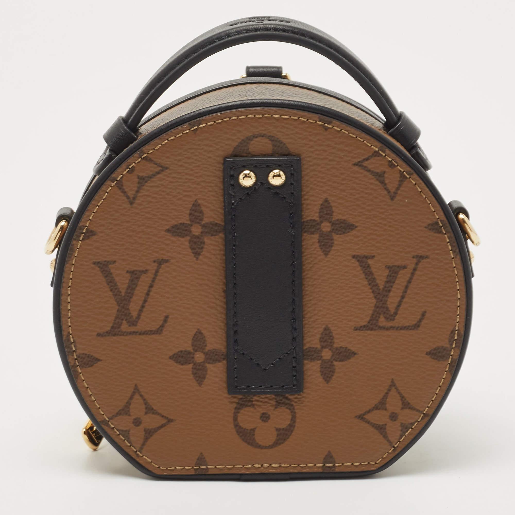 Louis Vuitton Brown Monogram Canvas Boite Bijoux Jewelry Case Gold Hardware, 2022 (Very Good), Womens Handbag