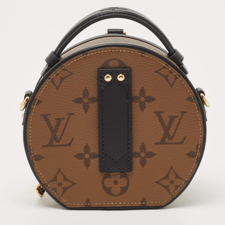 Louis Vuitton Metallic Gold Python Petite Boite Chapeau Bag For