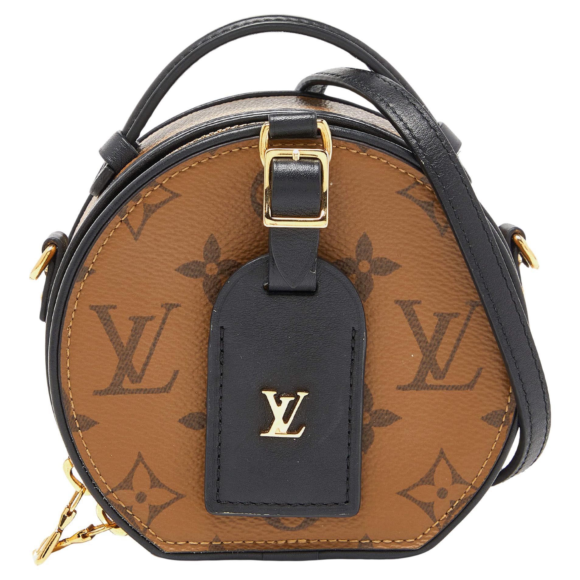 Auth Brand New Rare Louis Vuitton Petite Boite Chapeau Python Blue Leather  Bag