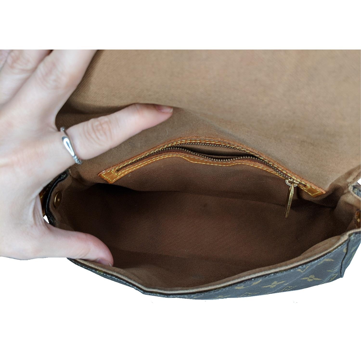 Brown Louis Vuitton Monogram Canvas Mini Looping Shoulder Bag