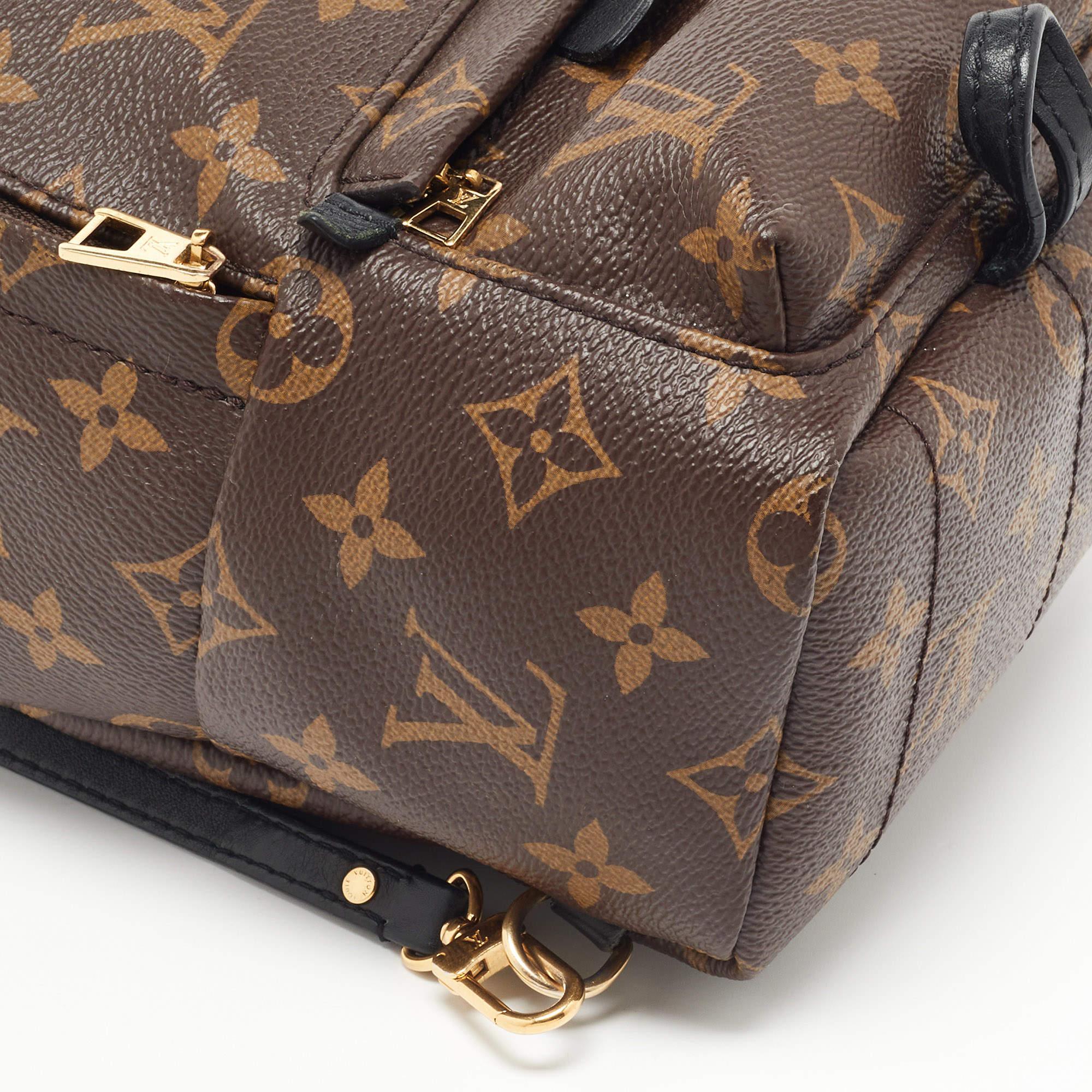 Louis Vuitton - Mini sac à dos Palm Springs en toile avec monogramme 9