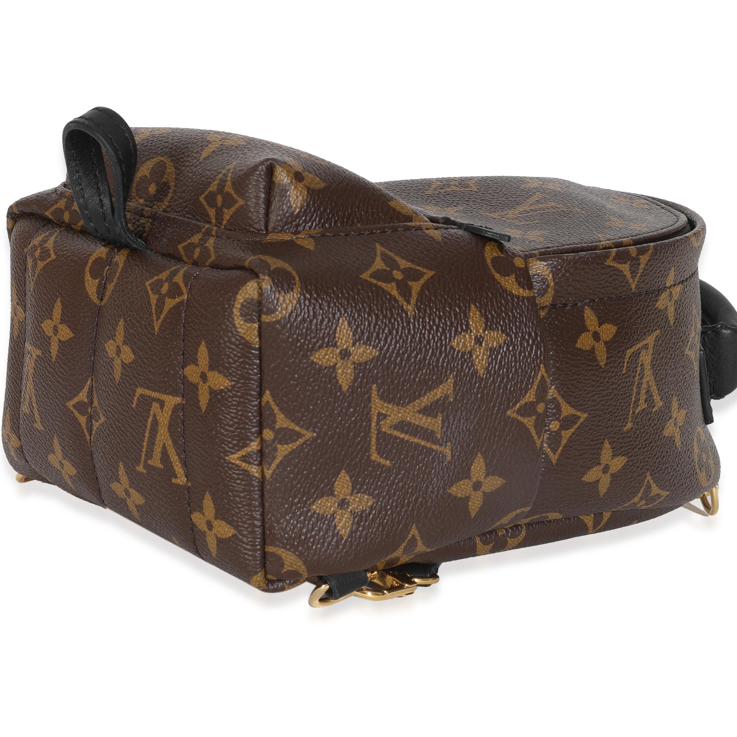 Louis Vuitton - Mini sac à dos Palm Springs en toile avec monogramme Pour femmes en vente