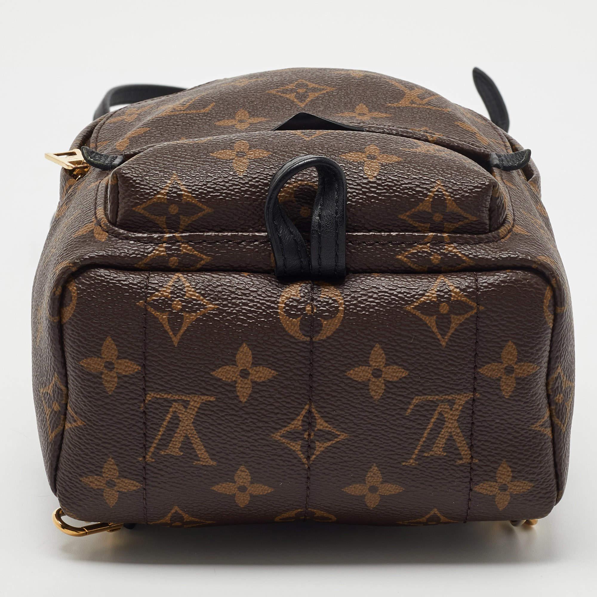  Louis Vuitton - Mini sac à dos Palm Springs en toile avec monogramme Pour femmes 