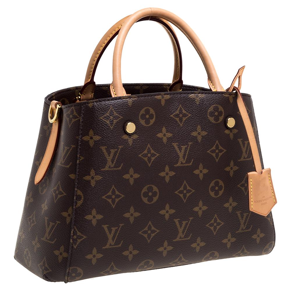 Black Louis Vuitton Monogram Canvas Montaigne BB Bag