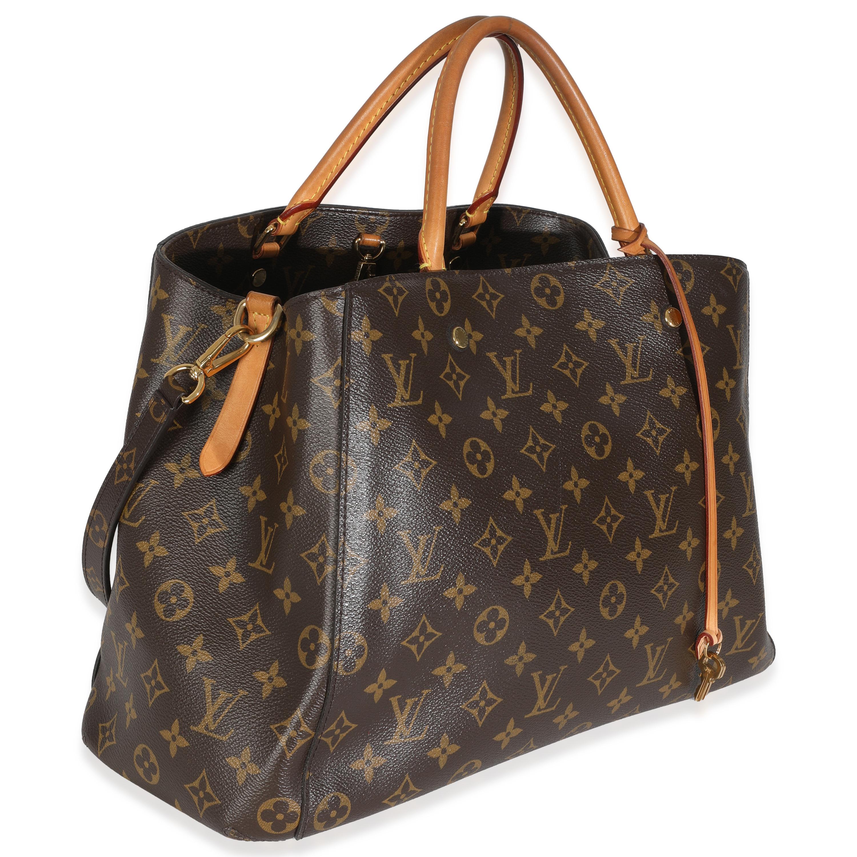 Black Louis Vuitton Monogram Canvas Montaigne GM For Sale