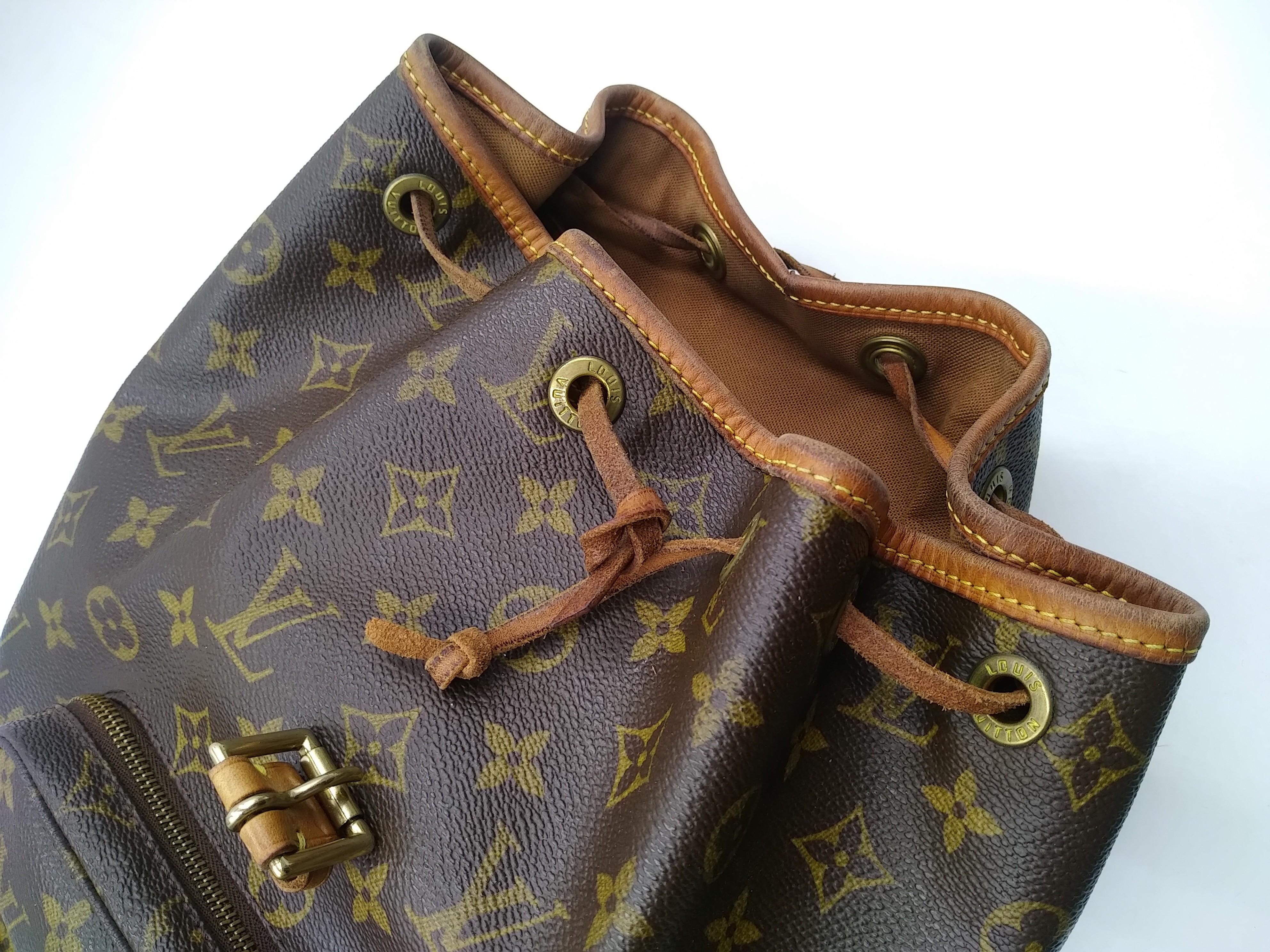 Louis Vuitton Monogram Canvas Montsouris PM Backpack Bag 6