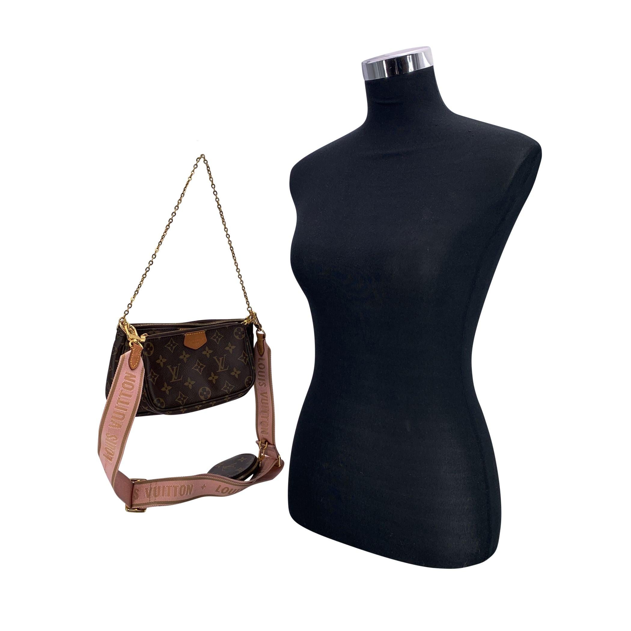 Nero Louis Vuitton Monogram Canvas Multi Pochette Accessoires Borsa M44840 in vendita