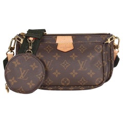 LOUIS VUITTON Monogram Canvas Multi Pochette Accessories Cross Body Bag Khaki