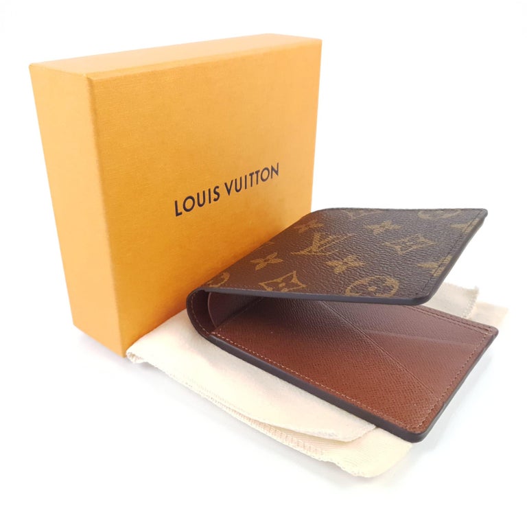 Louis Vuitton LV Monogram Coated Canvas Multiple Wallet - Brown