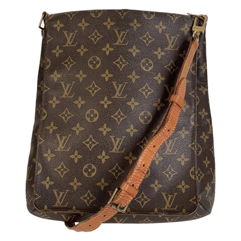 Louis Vuitton Monogram Canvas Musette Shoulder Bag Flap Messenger For Sale at 1stdibs