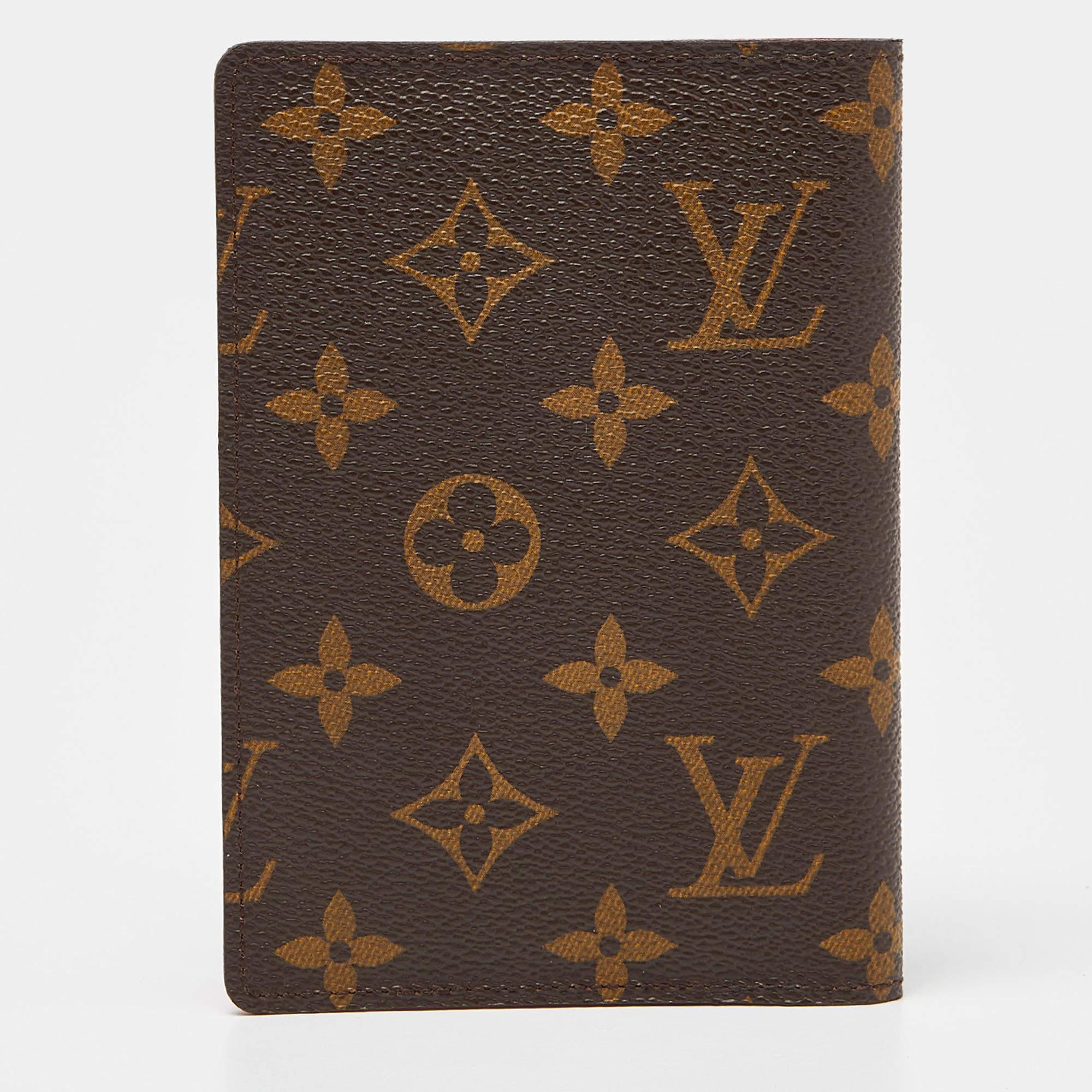 The Louis Vuitton My LV Heritage passport cover is a luxurious travel accessory. Crafted from the iconic LV monogram canvas, it features a sleek design, multiple card slots, and a passport compartment, making it an elegant and practical choice for