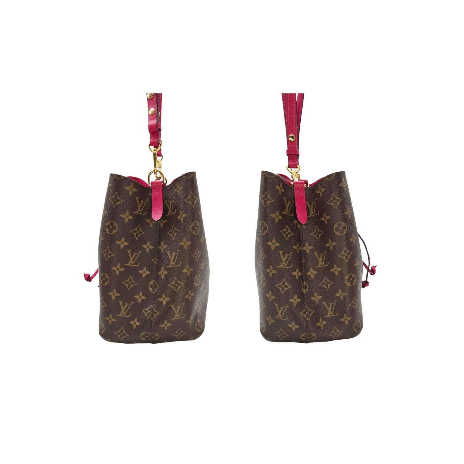 Women's Louis Vuitton Monogram Canvas NeoNoe MM Bucket Bag