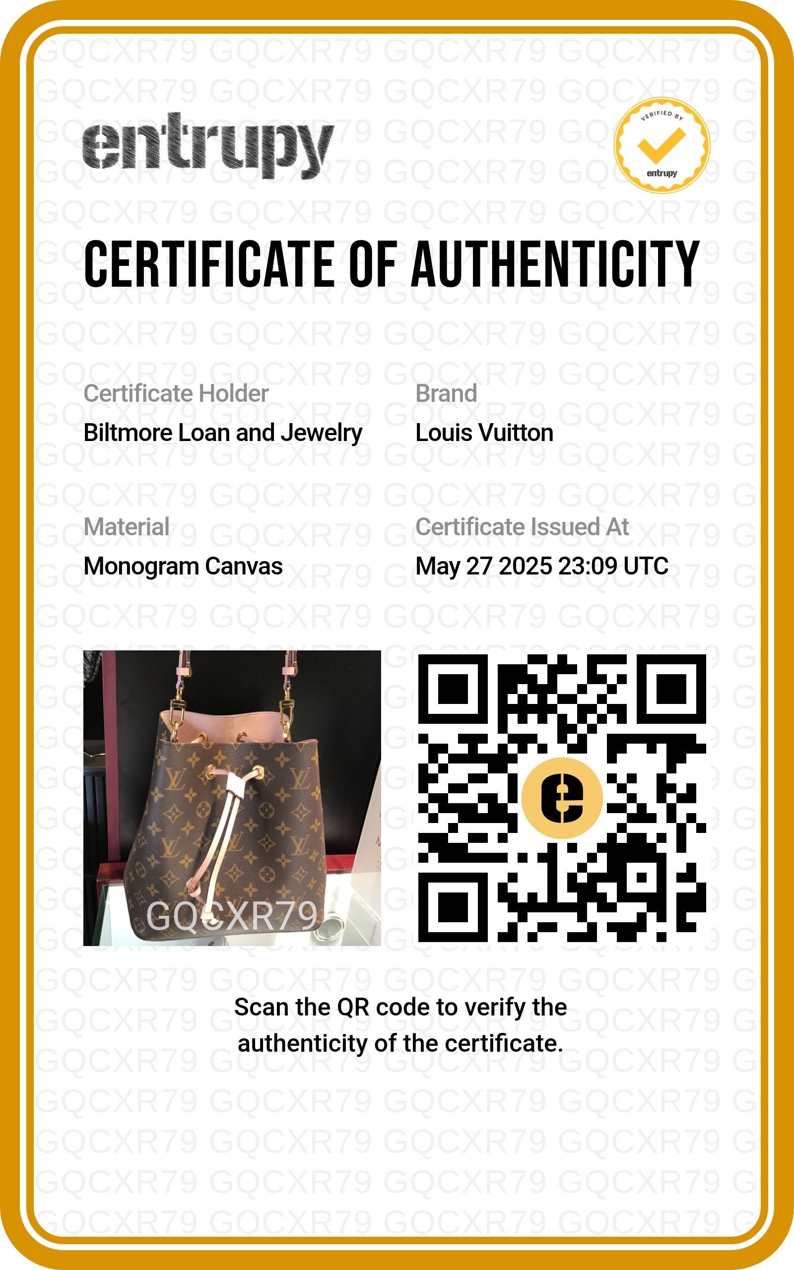 Louis Vuitton Monogram Canvas NeoNoe MM Bucket Pink For Sale 5