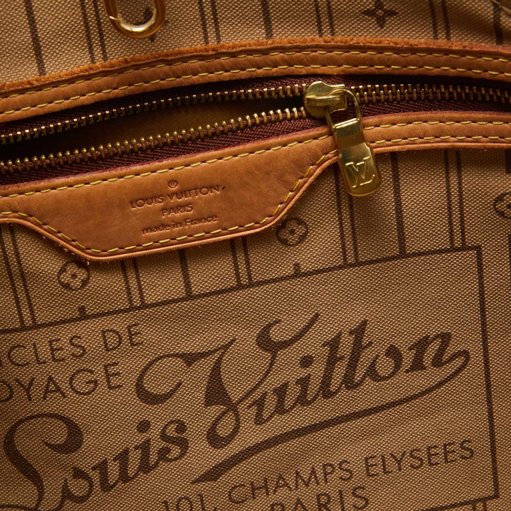 Louis Vuitton - Sac Neverfull GM en toile avec monogramme en vente 6