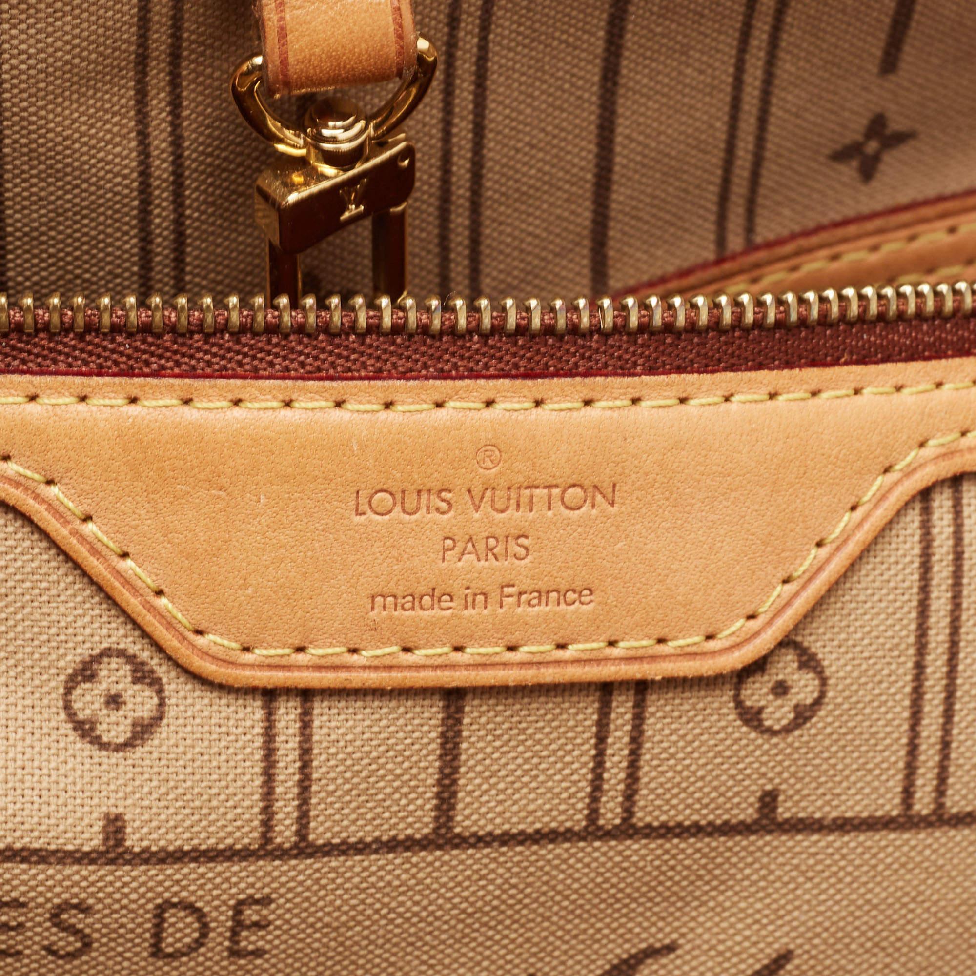 Louis Vuitton - Sac Neverfull GM en toile avec monogramme en vente 7