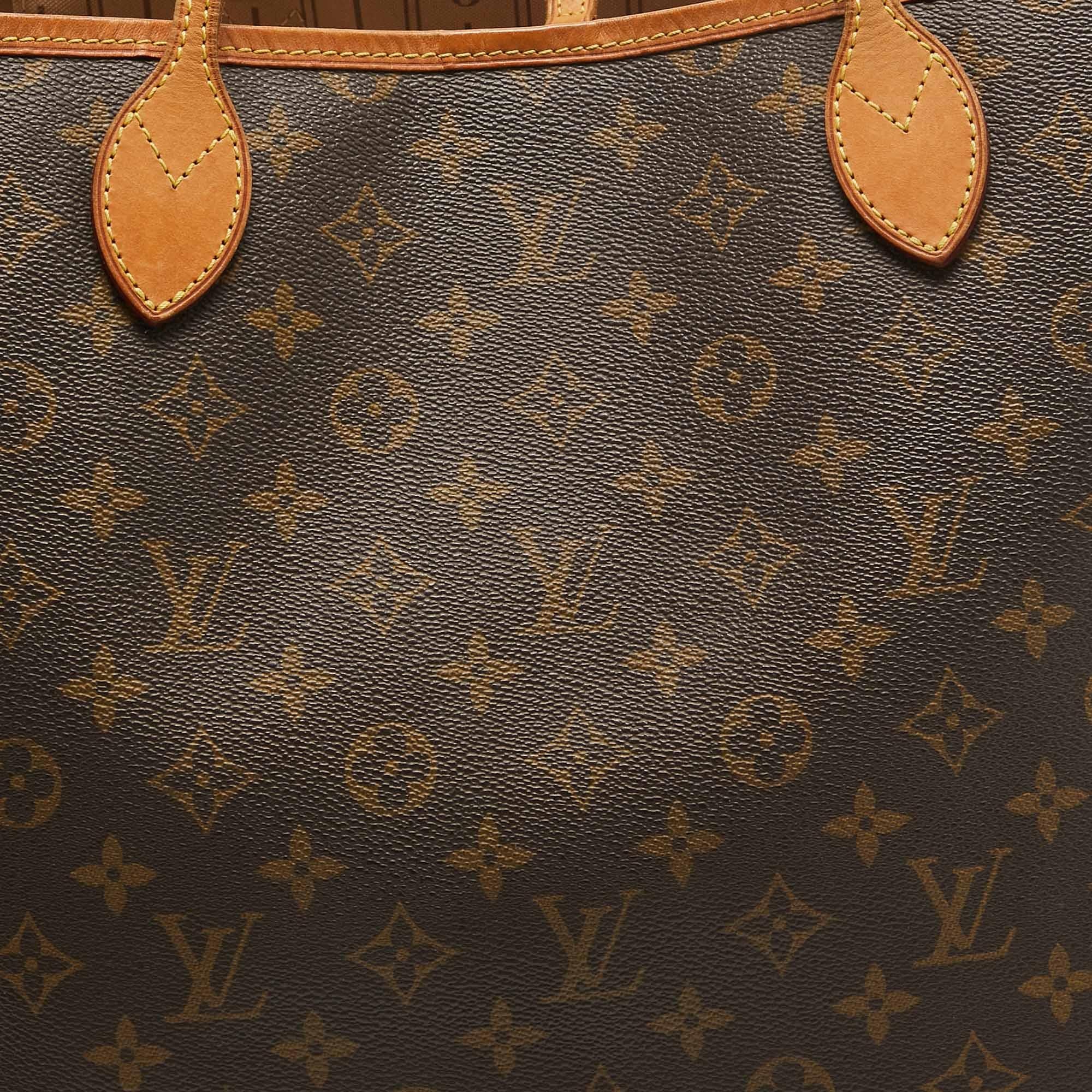 Women's Louis Vuitton Monogram Canvas Neverfull GM Bag For Sale