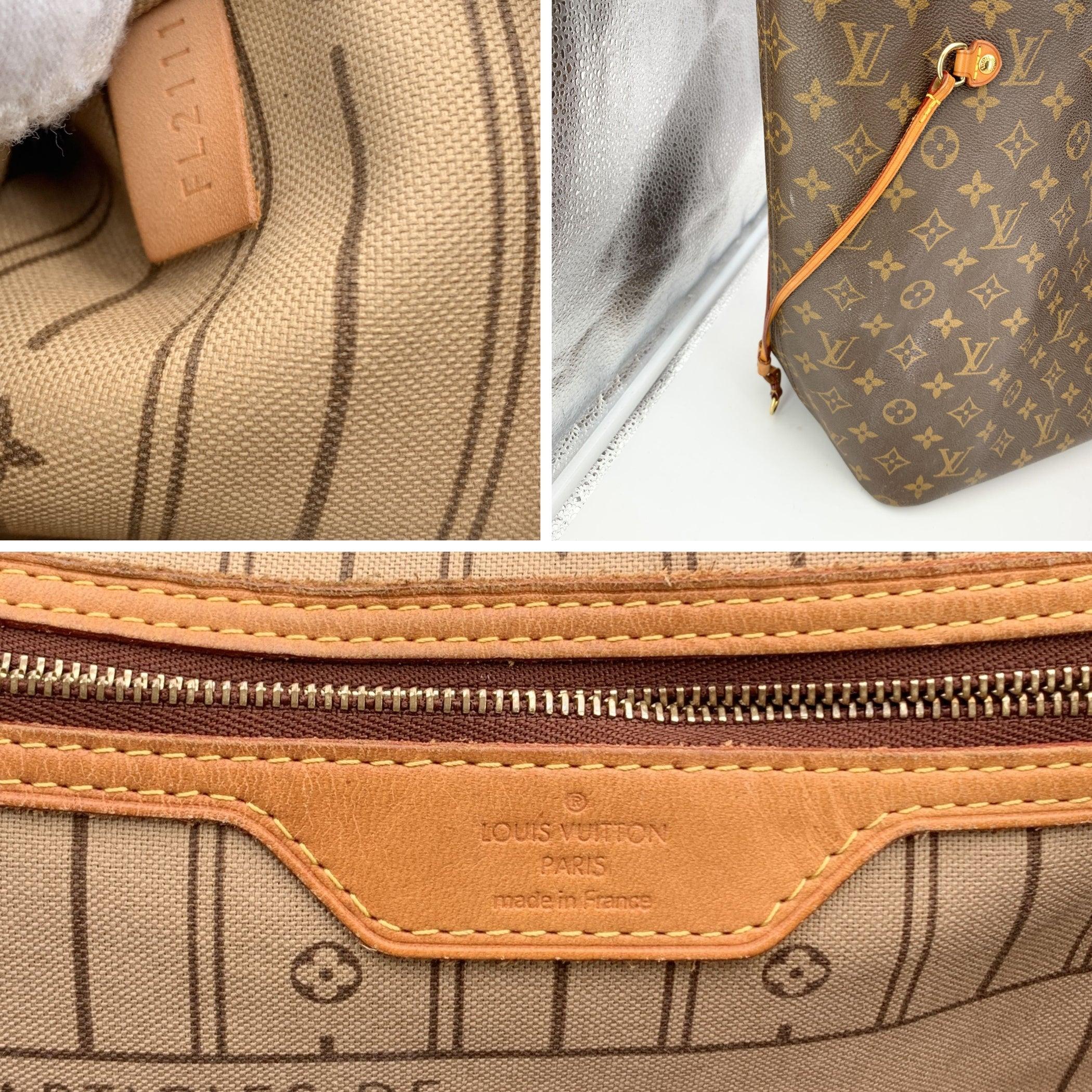 Women's Louis Vuitton Monogram Canvas Neverfull GM Tote Shopping Bag For Sale