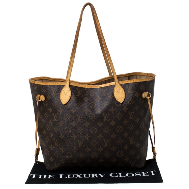 Louis Vuitton Monogram Canvas Neverfull MM Bag For Sale at 1stdibs