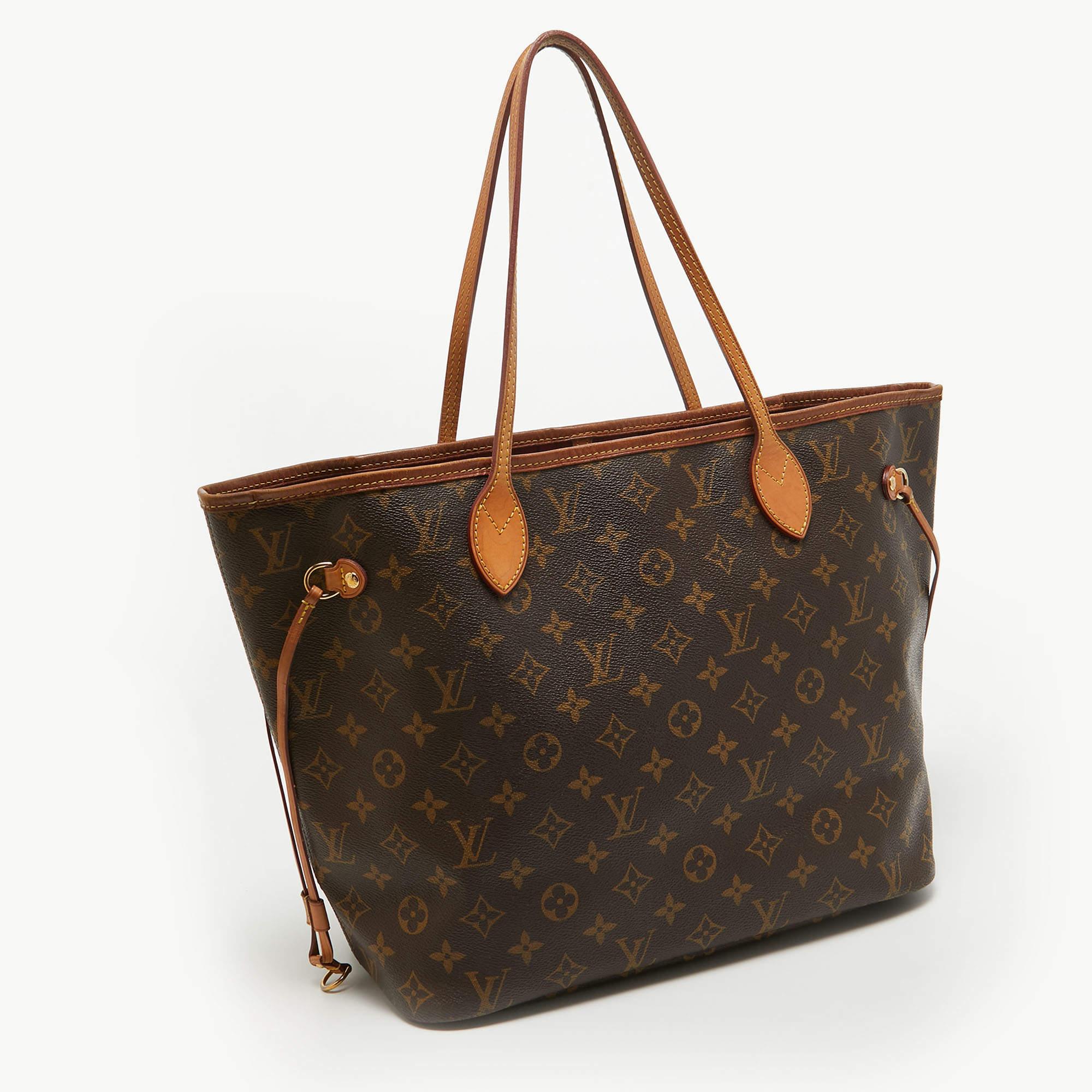 Louis Vuitton Monogram Canvas Neverfull MM Bag For Sale 9