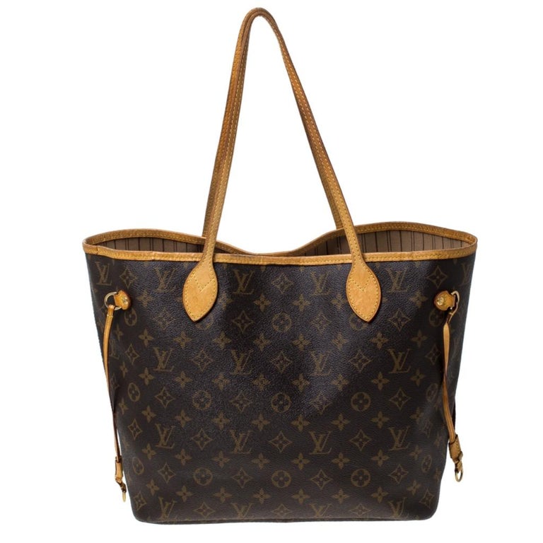 Louis Vuitton Monogram Canvas Neverfull MM Bag For Sale at 1stdibs