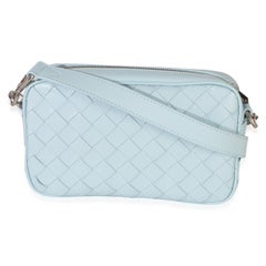 Bottega Veneta Light Blue Nappa Intrecciato Small Crossbody