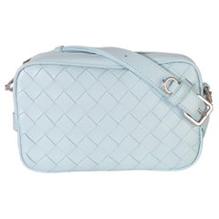 Bottega Veneta Light Blue Nappa Intrecciato Small Crossbody