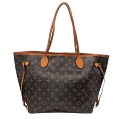 Louis Vuitton Monogram Canvas Neverfull MM Tote & Pouch