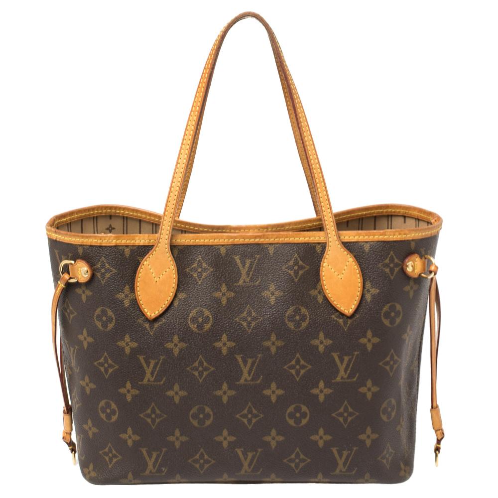 Louis Vuitton Monogram Canvas Neverfull PM Bag In Good Condition In Dubai, Al Qouz 2