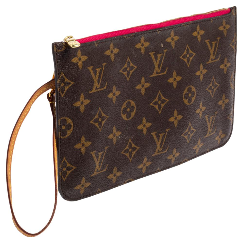 Louis Vuitton Monogram Canvas Neverfull Pochette NM Clutch 7