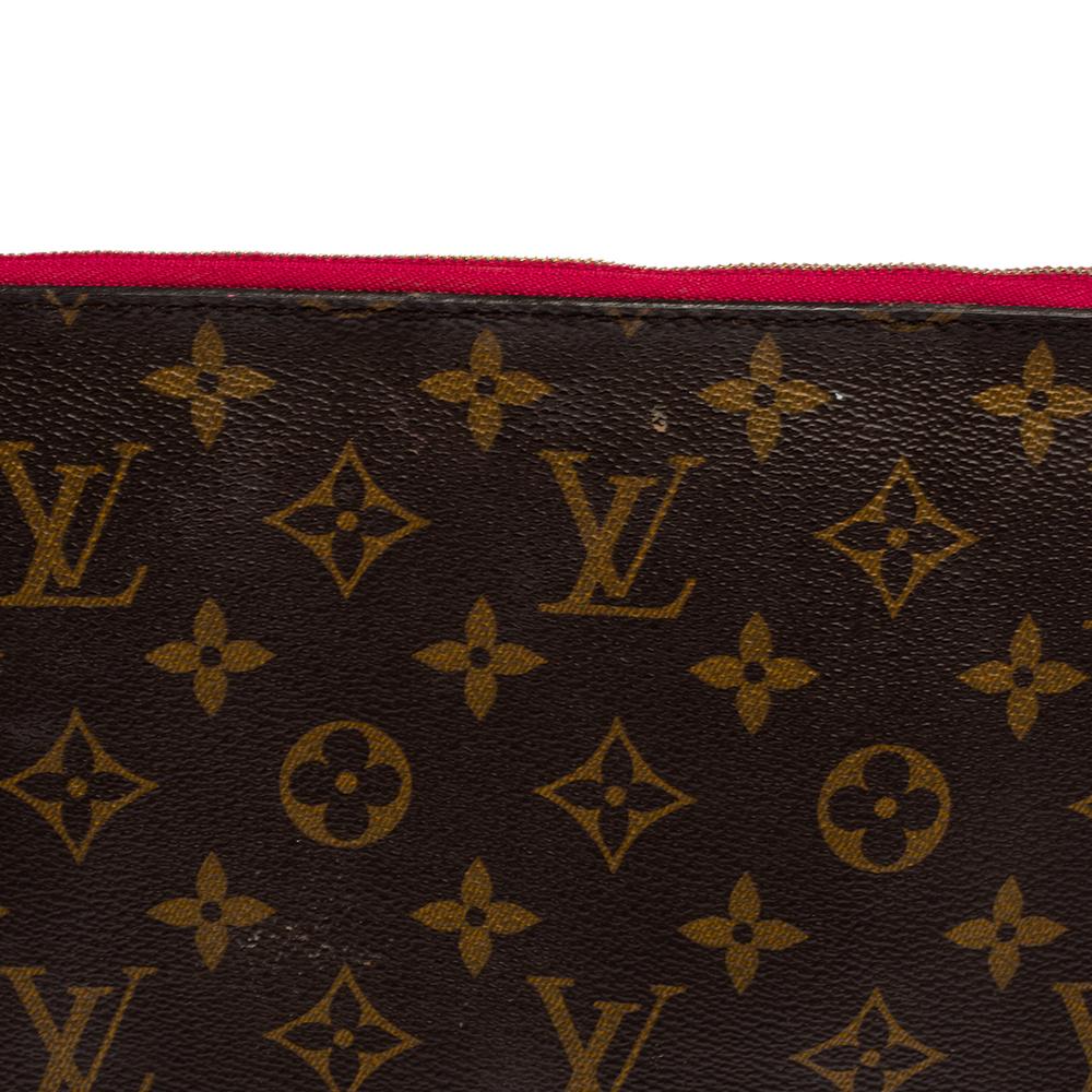 Louis Vuitton Monogram Canvas Neverfull Pochette NM Clutch 8