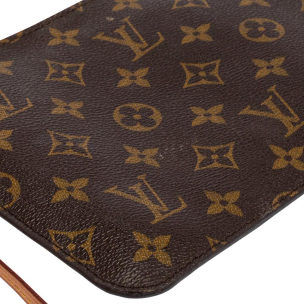 Louis Vuitton Monogram Canvas Neverfull Pochette NM Clutch 3