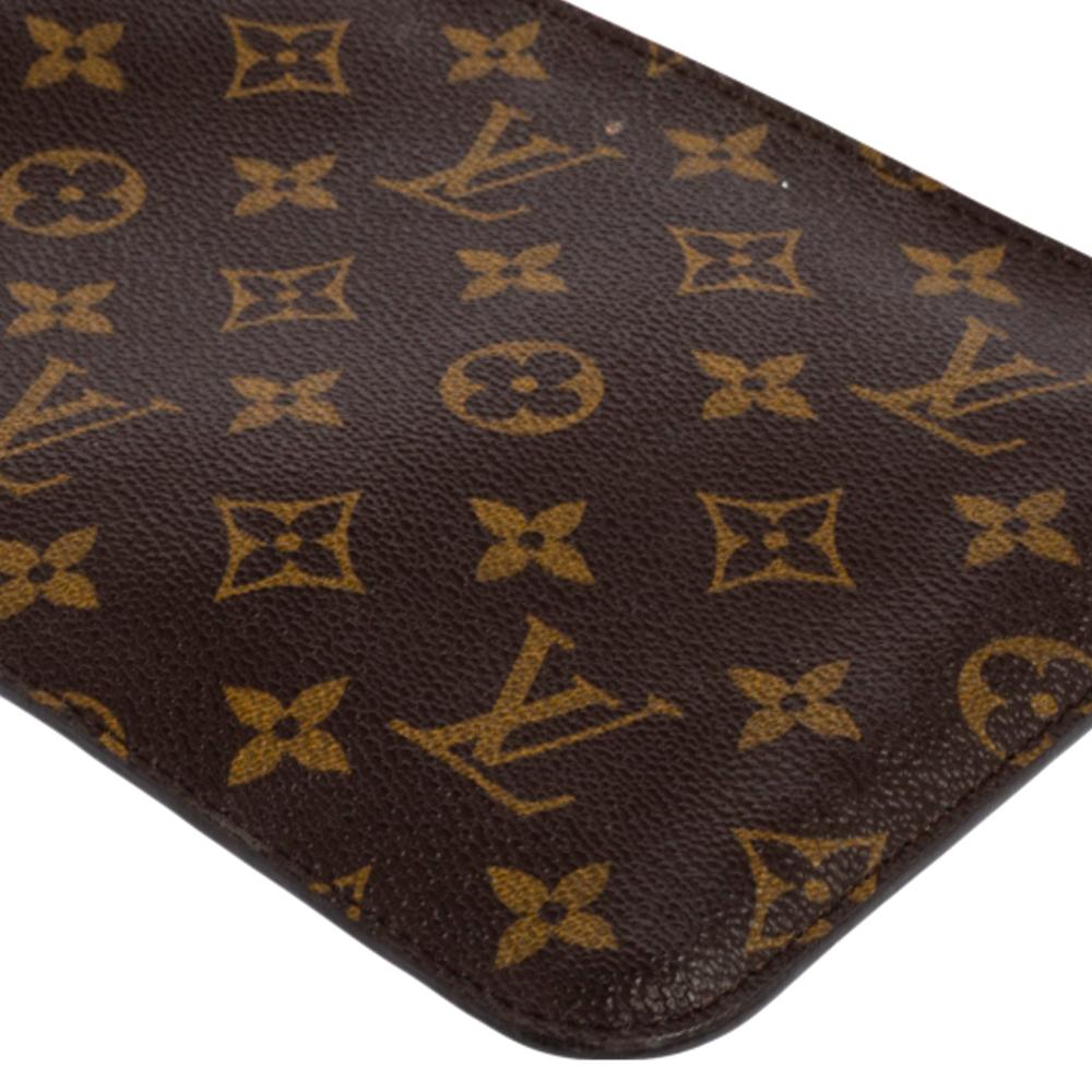 Louis Vuitton Monogram Canvas Neverfull Pochette NM Clutch 4