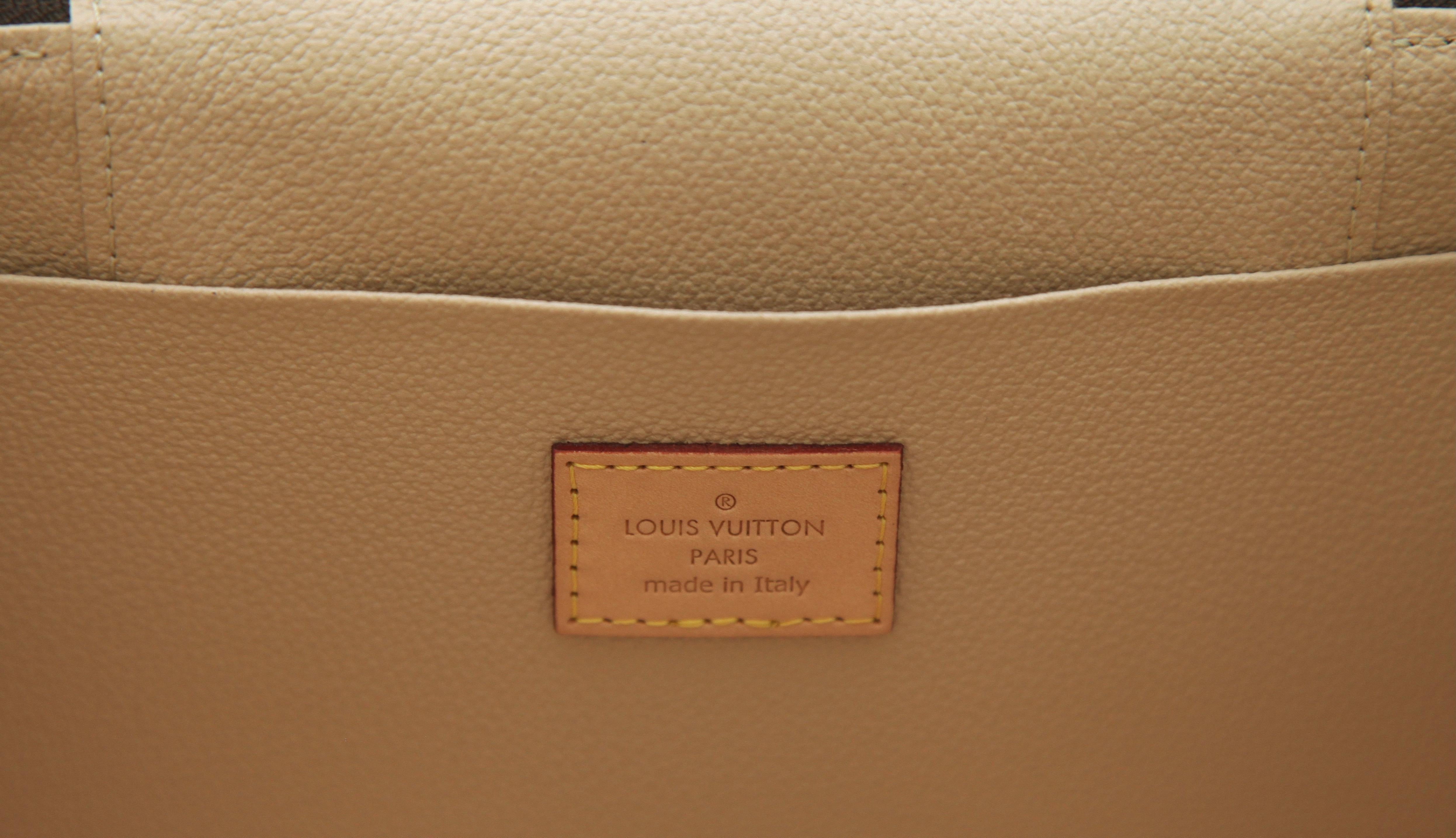 LOUIS VUITTON Monogram Canvas NICE BB Travel Bag Case Leather Gold HW Zipper 11
